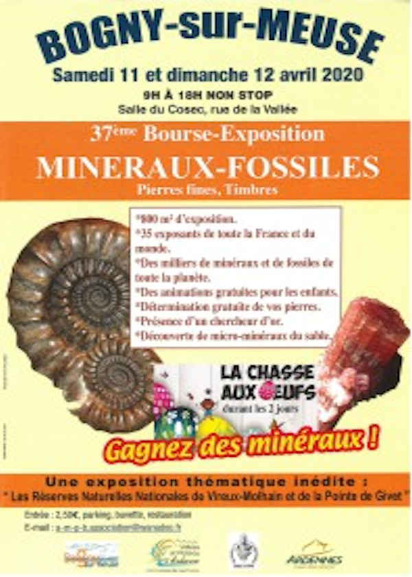 37ème bourse exposition minéraux fossiles pierres fines timbres