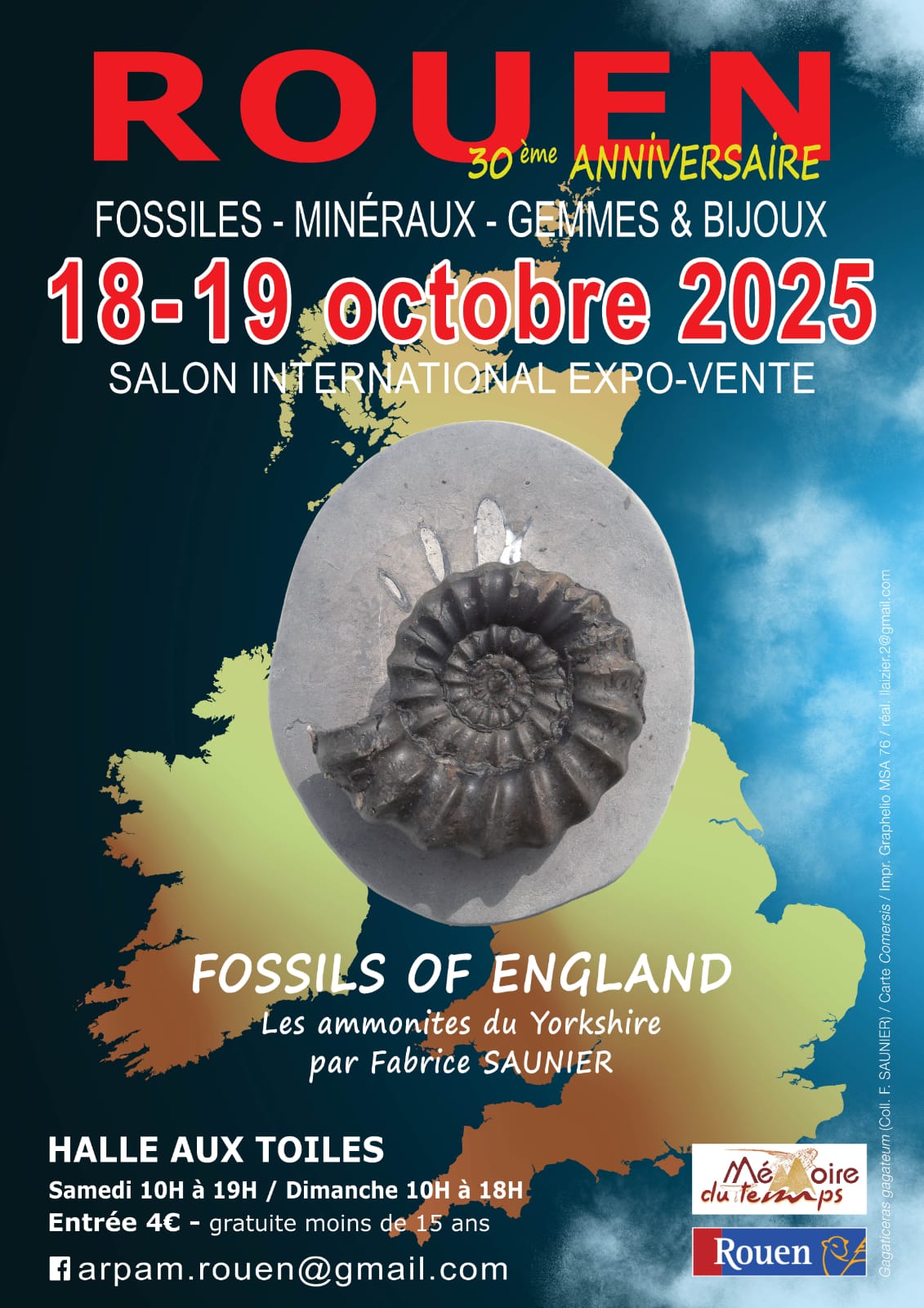 30ème édition du Salon International de Rouen fossiles, minéraux & préhistoire
