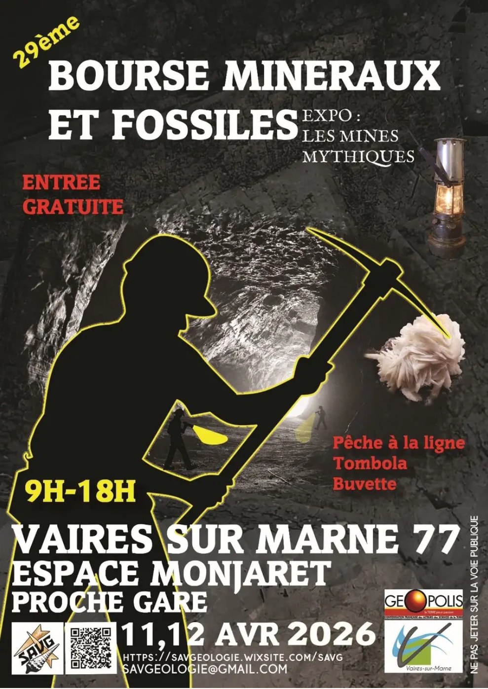 29ème Bourse de minéraux et fossiles