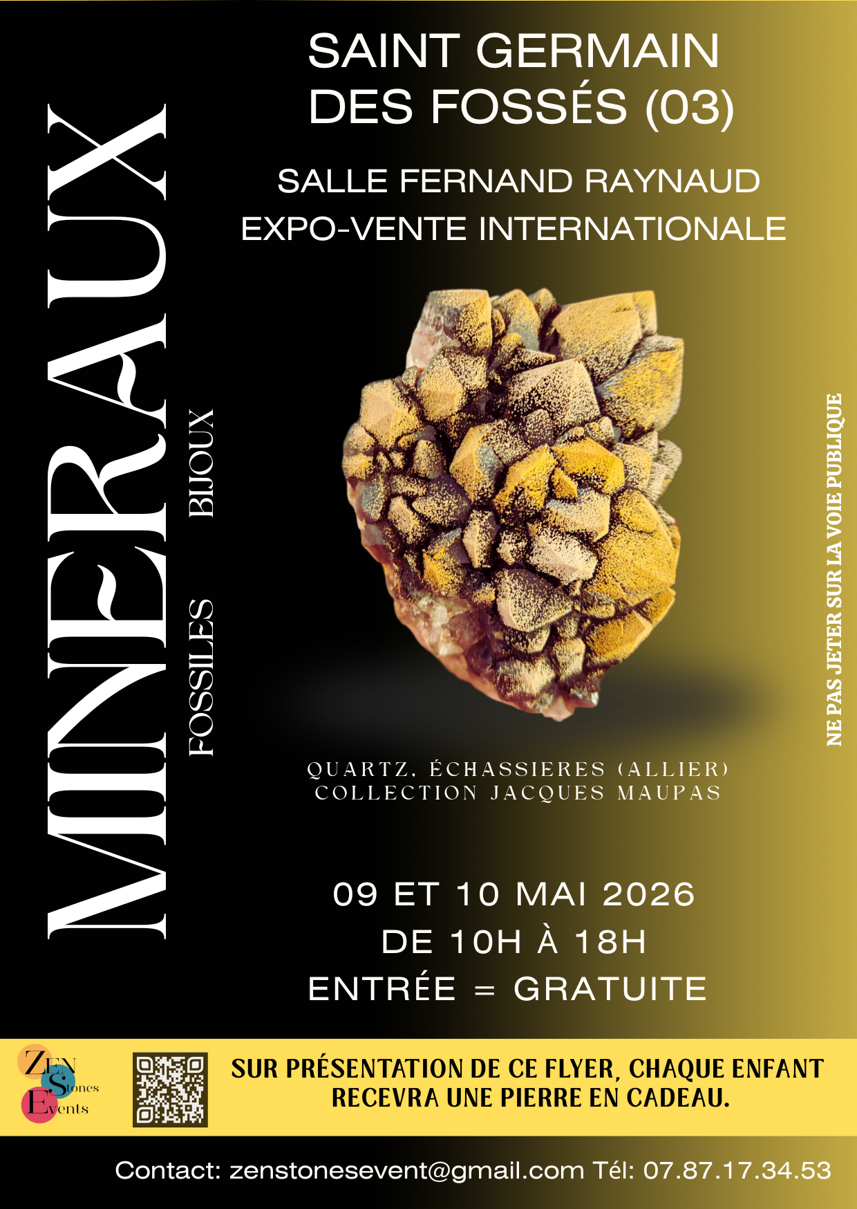 Salon minéraux, fossiles, gemmes, bijoux
