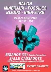 Mineraler, fossiler, designersmycken och välmående mässa.