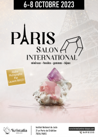 45:e mineralmässan i Paris (75) Kristaller, fossiler, ädelstenar och smycken - Höstupplagan