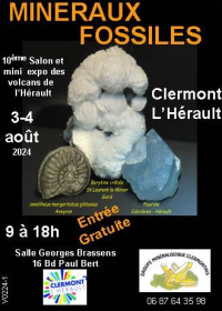 10:e Clermont l'Hérault Mineralogy and Paleontology Exhibition