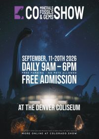 Colorado Minerals Fossiler och Ädelstenar Utställning