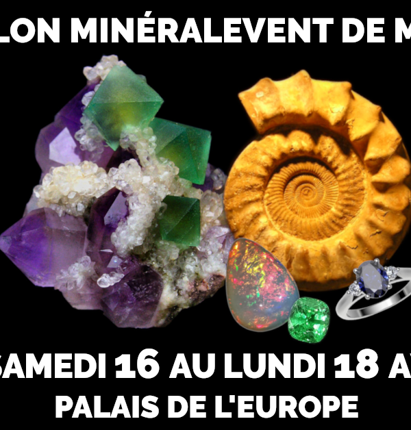 20:e mineralevenemanget Menton - mineraler, fossiler, ädelstenar, smycken, kristall och välmående