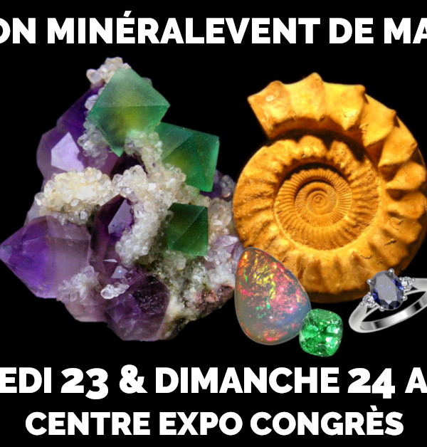 22nd Salon MinéralEvent Mandelieu - Mineraler, fossiler, ädelstenar, smycken, kristall och välbefinnande
