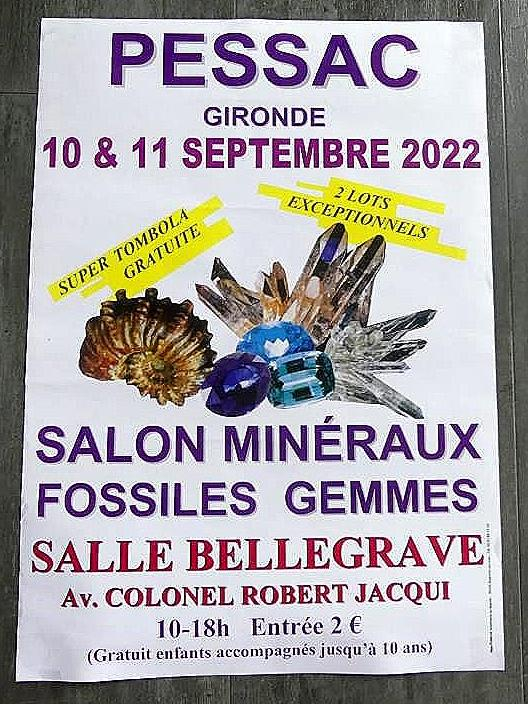 26:e mineral-, fossil- och ädelstensmässan i Pessac