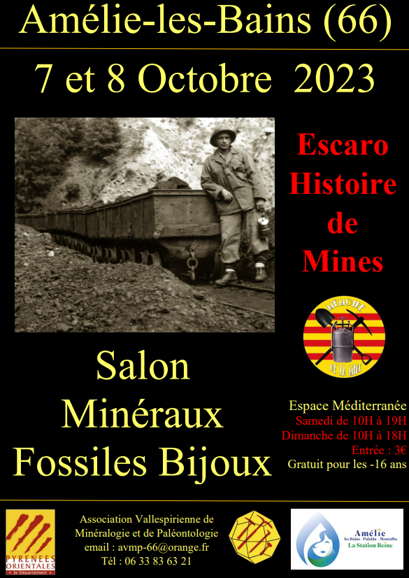 13:e Amélie-les-Bains mineralogi- och paleontologishow