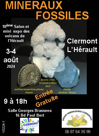 10:e Clermont l'Hérault Mineralogy and Paleontology Exhibition