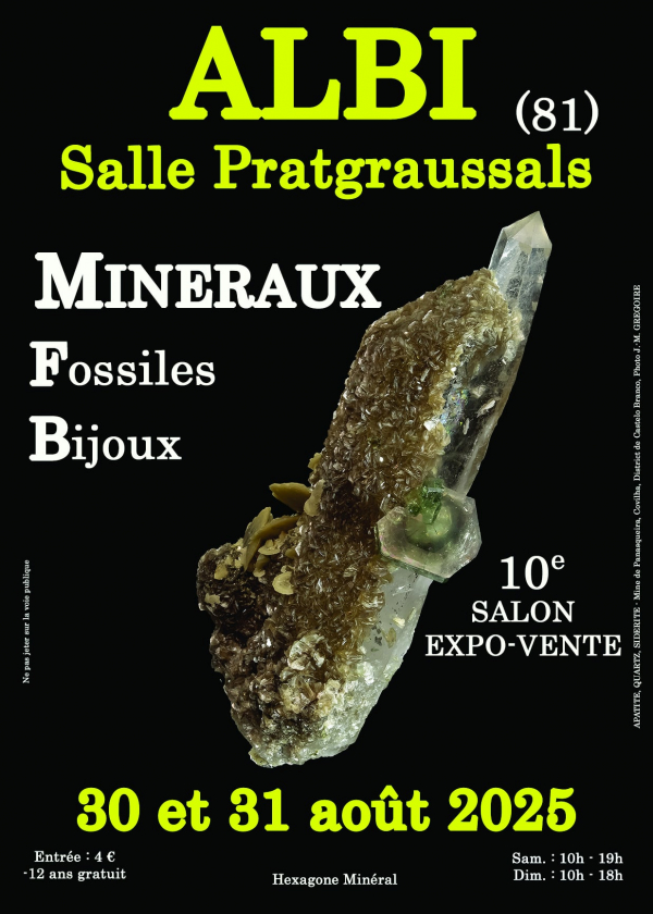 10:e MINERALER OCH FOSSILS SMYCKESUTSTÄLLNINGEN