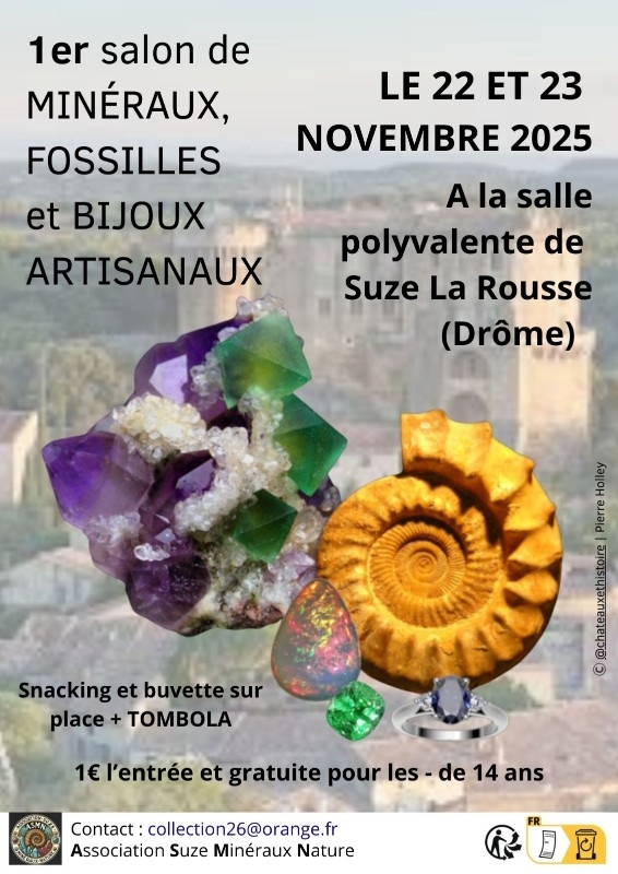 Utbyte av mineral-, fossil- och handgjorda smycken