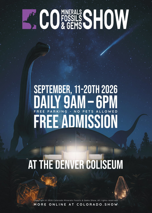 Colorado Minerals Fossiler och Ädelstenar Utställning