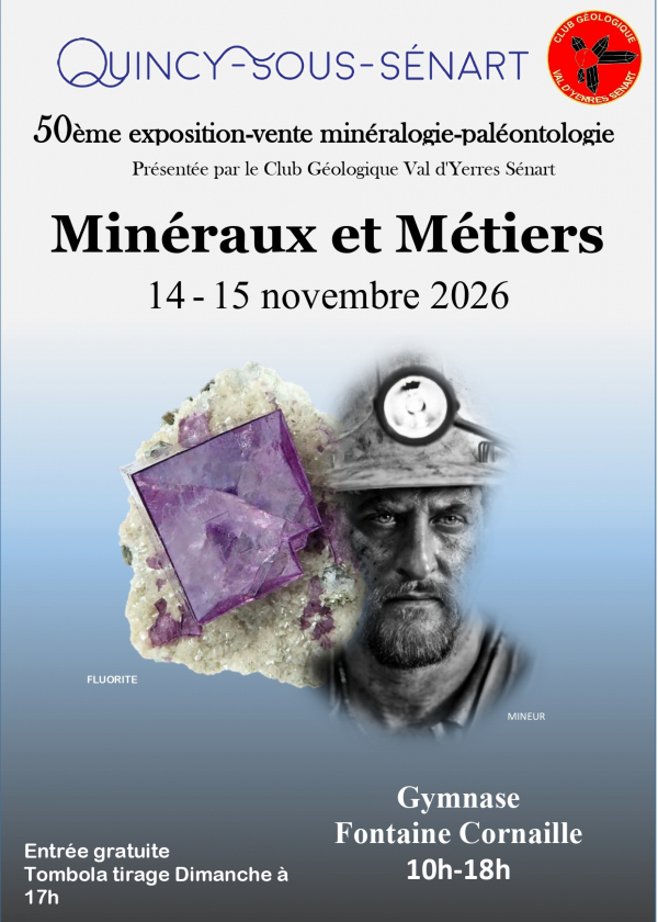 Mineral- och fossilmässan i QUINCY-SOUS-SENART