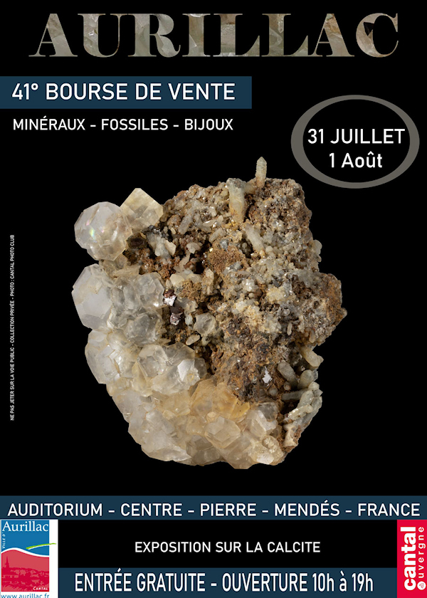 41. mineraler, fossil och smyckenutbyte i Aurillac