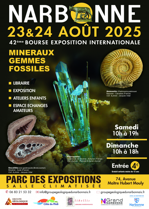 42:a Narbonne mineral- och fossilbörsen 42:a Narbonne mineral- och fossilbörsen