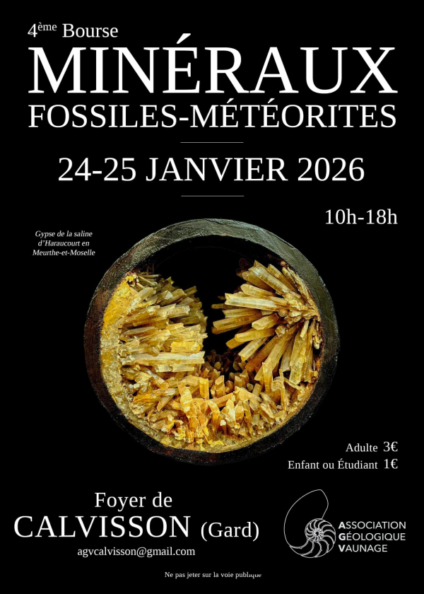 4:e mineral-, fossil- och meteoritmässan