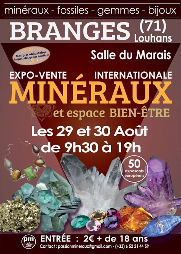 Första utställning och försäljning av Branges Minerals