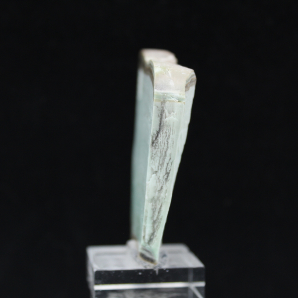 Grön Aragonit skiva för mineralsamling