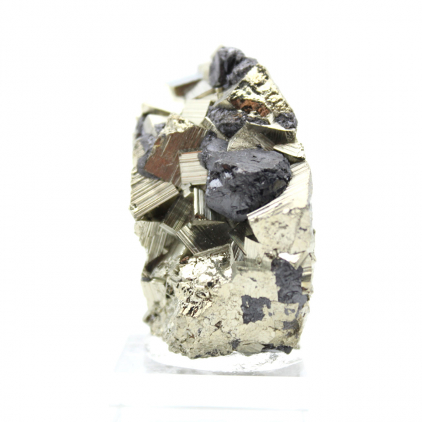 Unikt Mineral Sfalerit och Pyrit