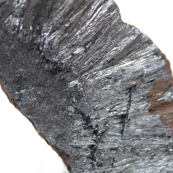 Litet pyrolusitprov, kristallisering Marocko