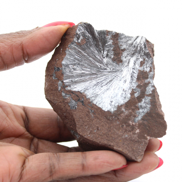 Stor samling av kristalliserad pyrolusit