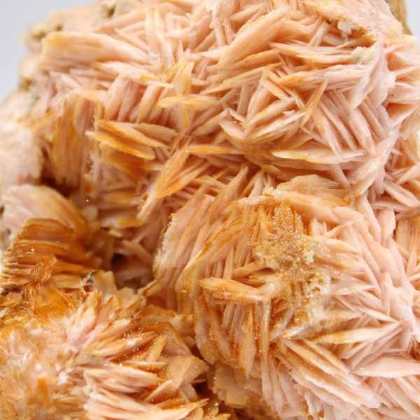 Orange baryt från Marocko, kristalliserat exemplar