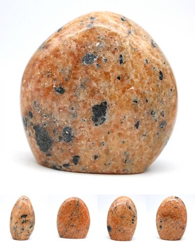 orange kalcitpolerade stenar Madagaskar collection November 2022