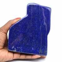 Stort polerat lapis lazuli-block för insamling
