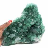 Naturlig fluorit från Madagaskar, kristalliserad, väger nästan 2,5 kg
