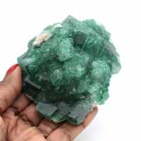 Fluorit kubiska naturliga kristaller