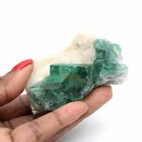 Kristalliserade gröna fluoritkuber