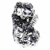 Sfalerit, galena och kalcit naturliga kristaller
