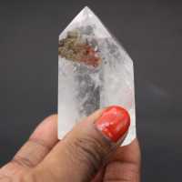 Ghost inclusion rock crystal prism