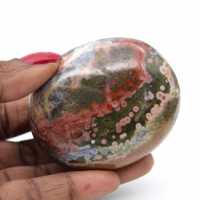 Orbicular jaspis pebble