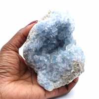 Rå celestite kristaller