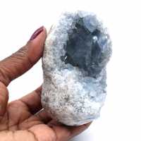 Kristalliserad Celestite Geode