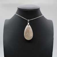 Flower agate drop hänge