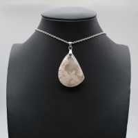 Flower agate drop hänge