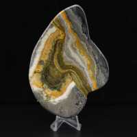 Polerad humla jaspis sten mineralvetenskap