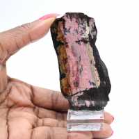 Naturlig Rhodonit sten rå och unik mineral