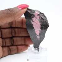 Naturlig Rhodonit sten rå och unik mineral