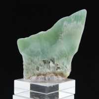 Grön Aragonit skiva för mineralsamling
