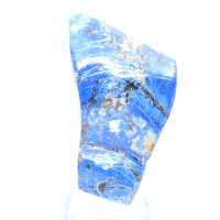 Polerad lapis lazuli-sten, autentisk dekoration Polerad lapis lazuli-sten, autentisk dekoration