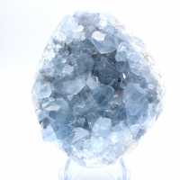Blå celesit från Madagaskars naturliga geode