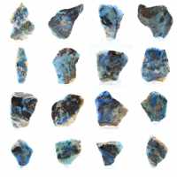 Azurit Malakit skiva för mineralsamling Azurit Malakit skiva för mineralsamling