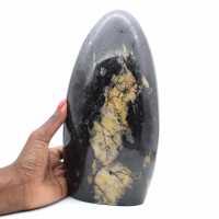 Polerad turmalin, samlarobjekt av mineralprydnad, unikt smycke, Madagaskar