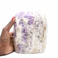 Stor polerad ametist, prestigefylld mineralprydnad, Madagaskar