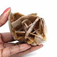 Kompakta barytkristaller från Marocko