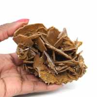 Brun kristallisering av baryt från Marocko