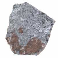 Kristalliserad pyrolusit på matris, mineral från Marocko